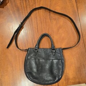 Duluth Lifetime Leather Black Handbag Purse Crossbody
